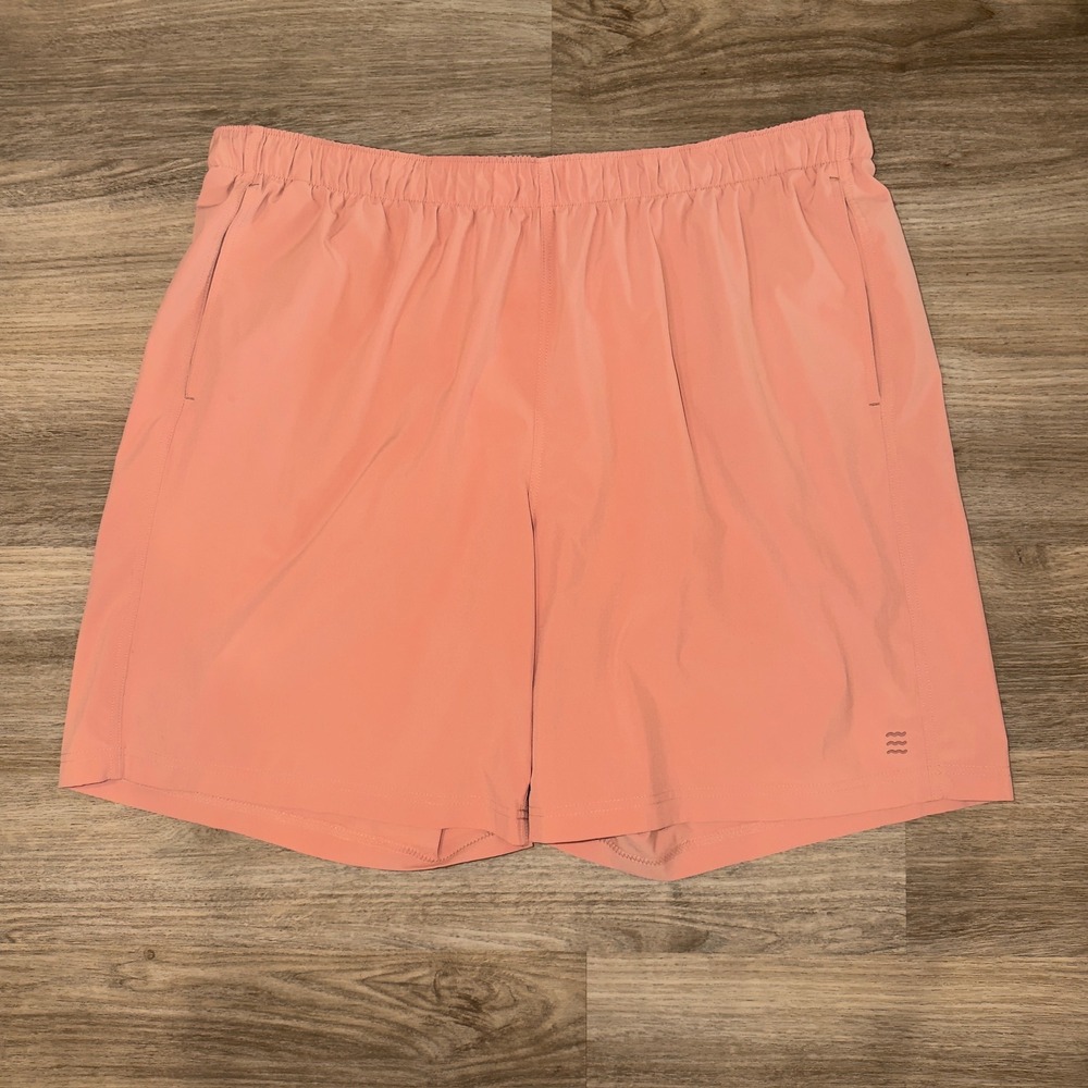 Free Fly Apparel Men's Athletic Shorts in Coral Pink